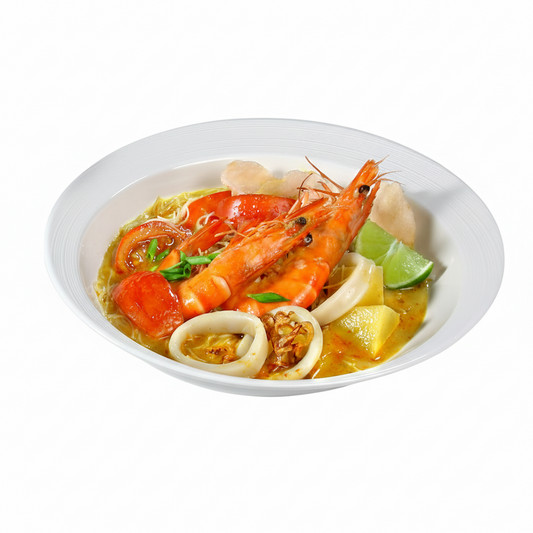 CREAMY SOTO: Mee soto noodles with Prawn & Sotong 🍜🦐🦑